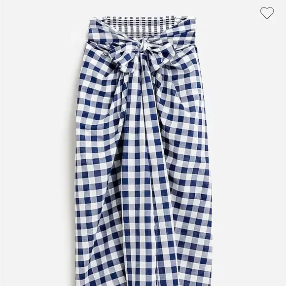 J. Crew gingham draped beach sarong NWT - Picture 3 of 3